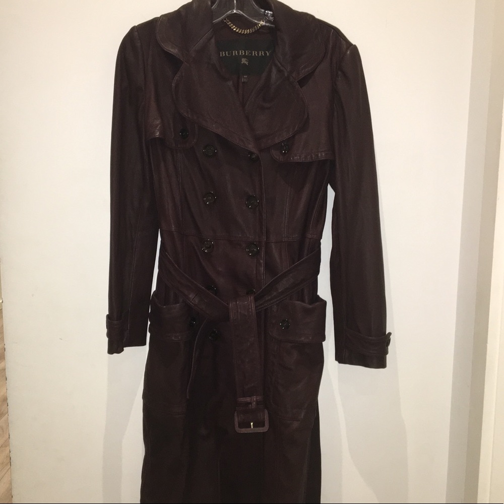 Burberry Lambskin Trench Coat